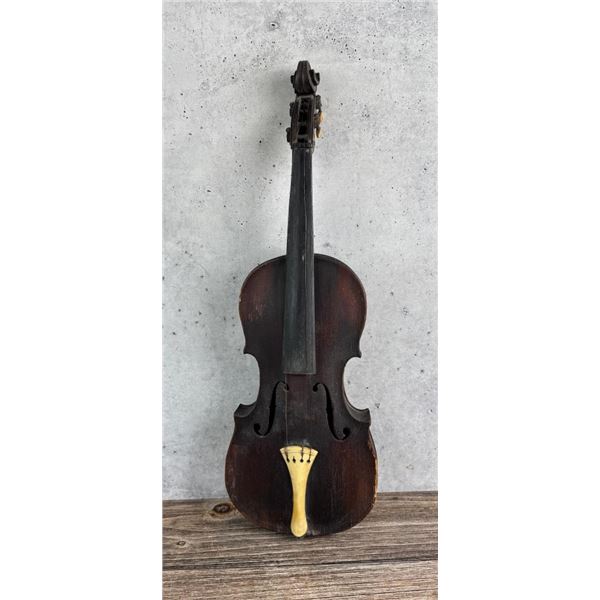 Primitive Folk Art Grain Painted Violin