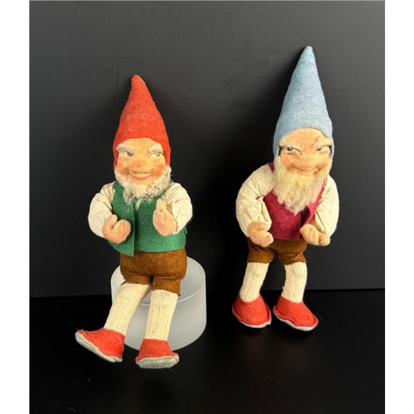 Antique German Steiff Style Felt Gnomes