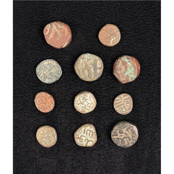 Lot of Antique Sikh Empire Islamic Coins