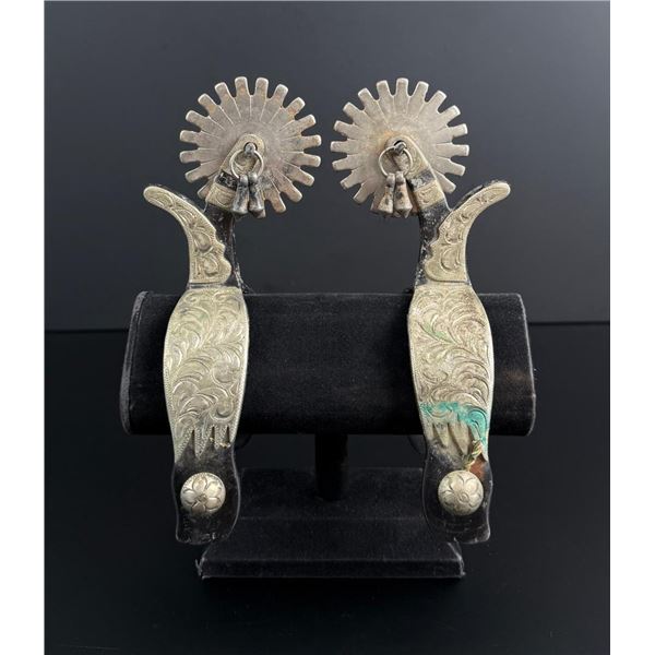 Silver Mounted Montana Cowboy Spurs
