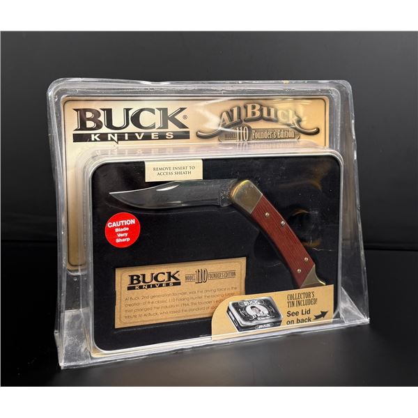 Buck 110 USA Founders Edition Knife Tin Sealed