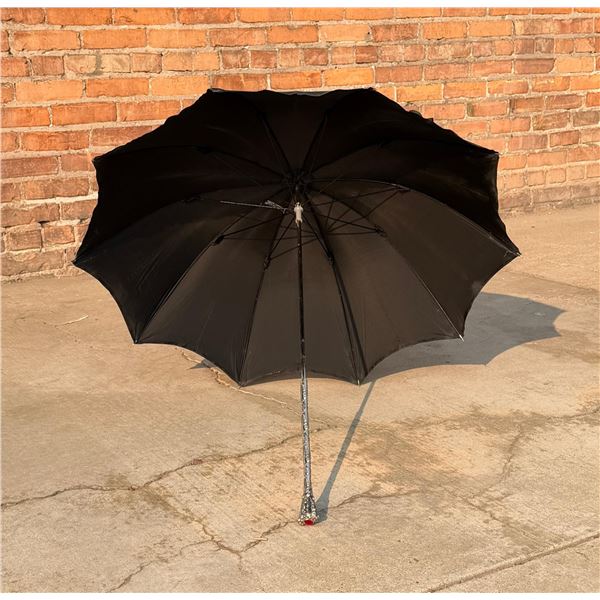Victorian Sterling Silver Handled Parasol Umbrella