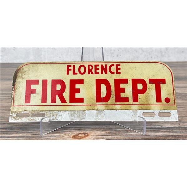 Florence Montana Fire Department Plate Topper