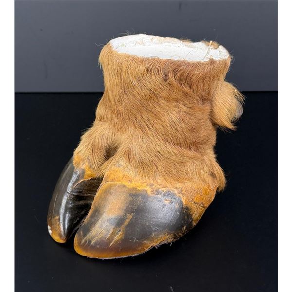 Montana Taxidermy Elk Foot Cigar Ashtray Stand