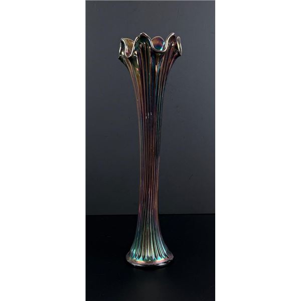 Fenton Amethyst Carnival Glass Vase