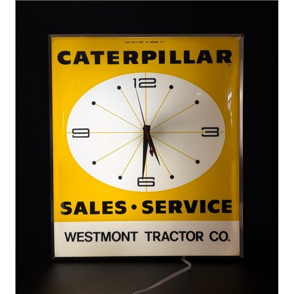 Caterpillar Montana CAT Lighted Clock