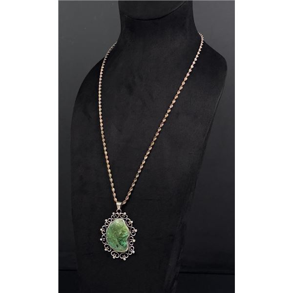 Southwestern Sterling Silver Turquoise Necklace