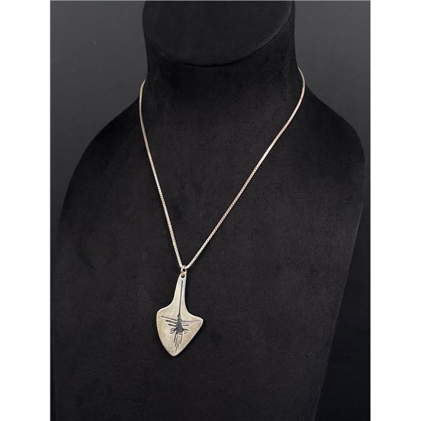 Navajo Sterling Silver Hummingbird Necklace