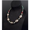 Image 2 : Navajo Sterling Turquoise Bench Bead Necklace