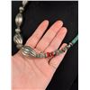 Image 3 : Navajo Sterling Turquoise Bench Bead Necklace