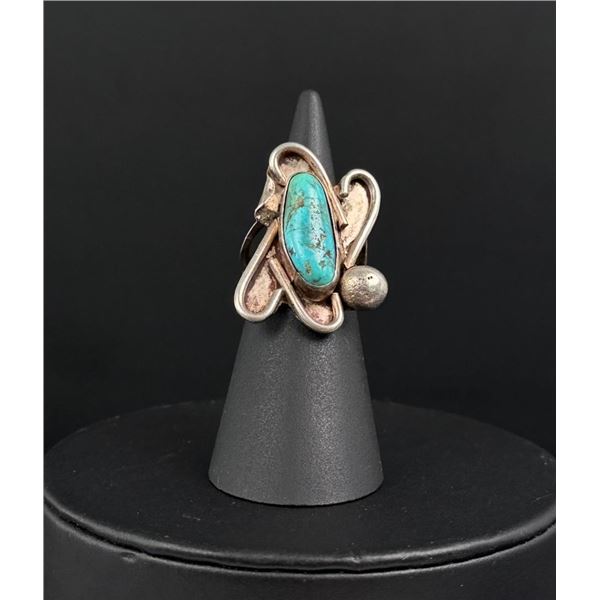 Navajo Sterling Silver Turquoise Ring