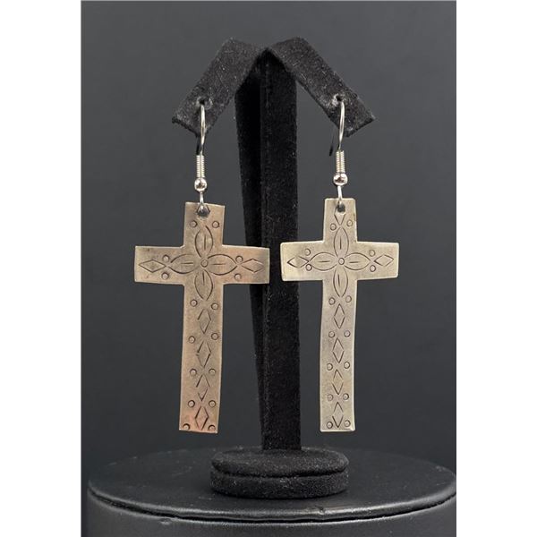 Silpada Sterling Silver Ideal Cross Earrings