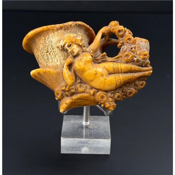 Nude Woman Carved Meerschaum Tobacco Pipe