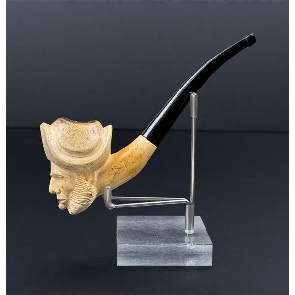 Smoking Buccaneer Carved Meerschaum Tobacco Pipe