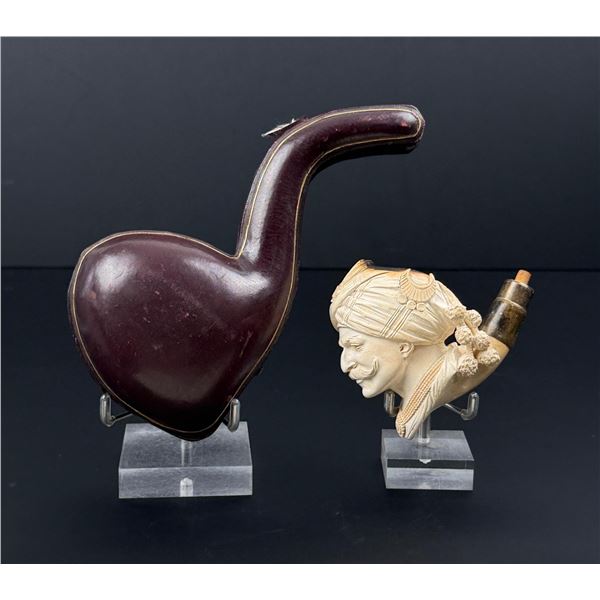 Sultan Carved Meerschaum Tobacco Pipe