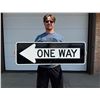 Image 1 : Montana Embossed One Way Road Street Sign