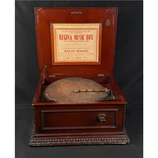 Regina Coin Operated Disc Music Box