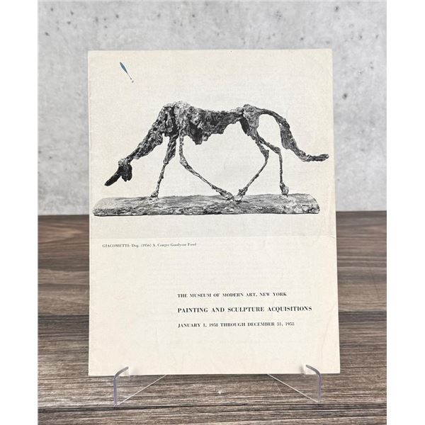 1958 The Museum of Modern Art Acquisition Catalog