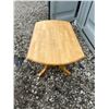 Image 2 : Round Drop-Leaf Wooden Pedestal Table