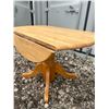 Image 3 : Round Drop-Leaf Wooden Pedestal Table