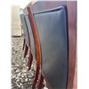Image 4 : 4 Wood Dining Chairs with Black Faux Leather Seats