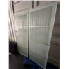 Image 2 : Frosted Glass Sliding Closet Doors with Aluminium Frames
