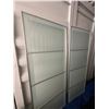Image 3 : Frosted Glass Sliding Closet Doors with Aluminium Frames
