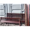 Image 1 : Wooden Slatted Bed Frame Headboard, Footboard, and Rails