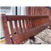 Image 2 : Wooden Slatted Bed Frame Headboard, Footboard, and Rails