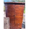 Image 1 : Wooden Two-Door Cabinet With Drawers
