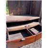 Image 8 : Wooden Two-Door Cabinet With Drawers