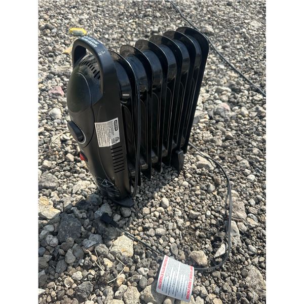 Small Electric Oil-Filled Portable Radiator Heater