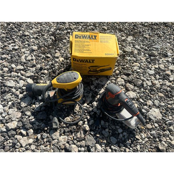 DeWALT D26451 Palm Sander With Box and BLACK+DECKER Sander