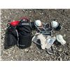 Image 1 : Hockey Protective Gear Lot: Bauer Pants, Hespeler Shoulder Pads, Jofa, TECH/Oakley Visors