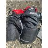 Image 2 : Hockey Protective Gear Lot: Bauer Pants, Hespeler Shoulder Pads, Jofa, TECH/Oakley Visors