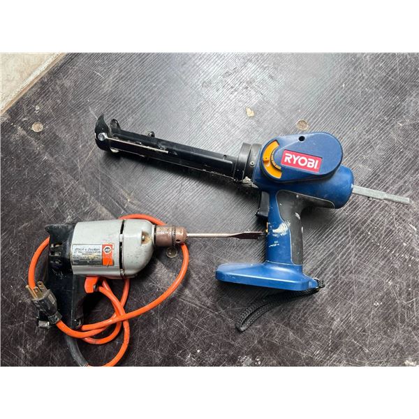 Black & Decker 7140 3/8" Drill and Ryobi Corded Power Tool Bundle