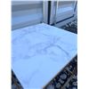 Image 4 : 2 Marble-Look Square Nesting Tables With Gold Tone Frames