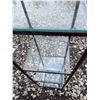 Image 7 : Metal and Glass Four-Tier Shelf Unit with Scroll Design