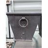 Image 2 : 3 Square Black Metal Planters with Ring Detail