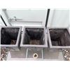 Image 5 : 3 Square Black Metal Planters with Ring Detail