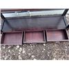 Image 4 : Dark Wood Three-Drawer Console Table