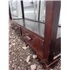Image 6 : Dark Wood Three-Drawer Console Table