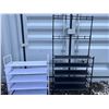 Image 1 : 2 Fabric-Covered Storage Racks With Hooks