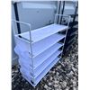 Image 2 : 2 Fabric-Covered Storage Racks With Hooks