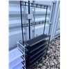 Image 3 : 2 Fabric-Covered Storage Racks With Hooks