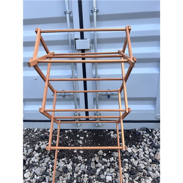 Wooden Folding Clothes Drying Rack