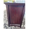Image 5 : Dark Wood Double Door Storage Cabinet With Shelves