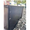 Image 6 : Dark Wood Double Door Storage Cabinet With Shelves