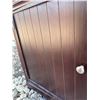 Image 7 : Dark Wood Double Door Storage Cabinet With Shelves