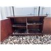 Image 8 : Dark Wood Double Door Storage Cabinet With Shelves